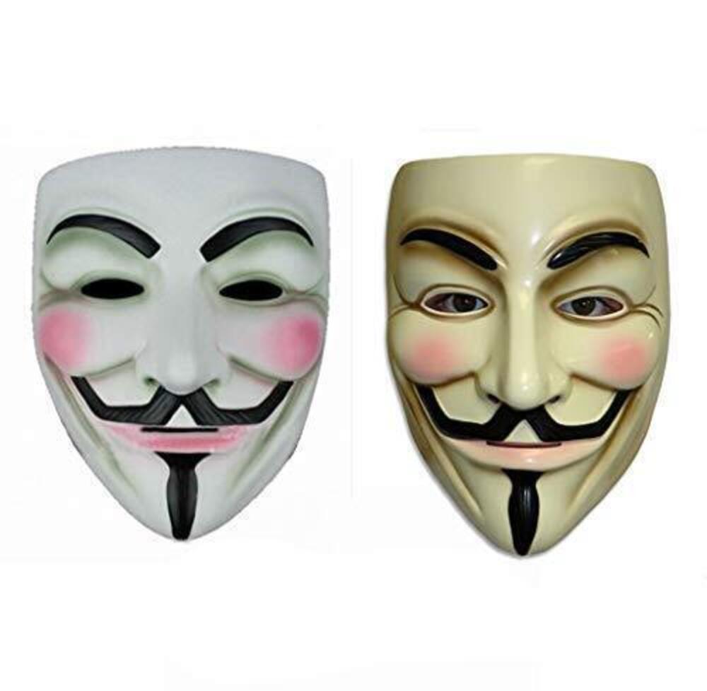 2007 PVC V for Anonymous Guy Fawkes Mask Adult Halloween Party Costume 2